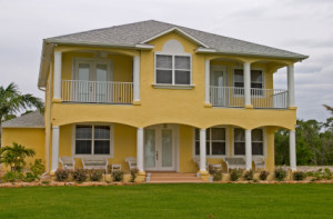 residential house with Miami Impact Windows Installed