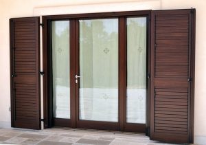 Wood and glass french door